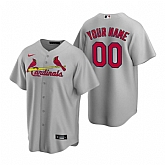 St. Louis Cardinals Customized Nike Gray Stitched MLB Cool Base Road Jersey,baseball caps,new era cap wholesale,wholesale hats